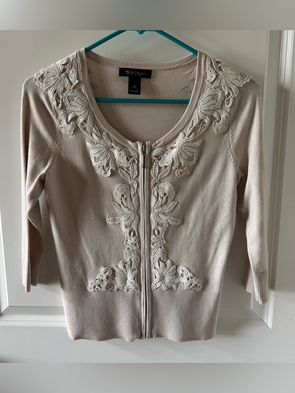 White House Black Market zip cardigan